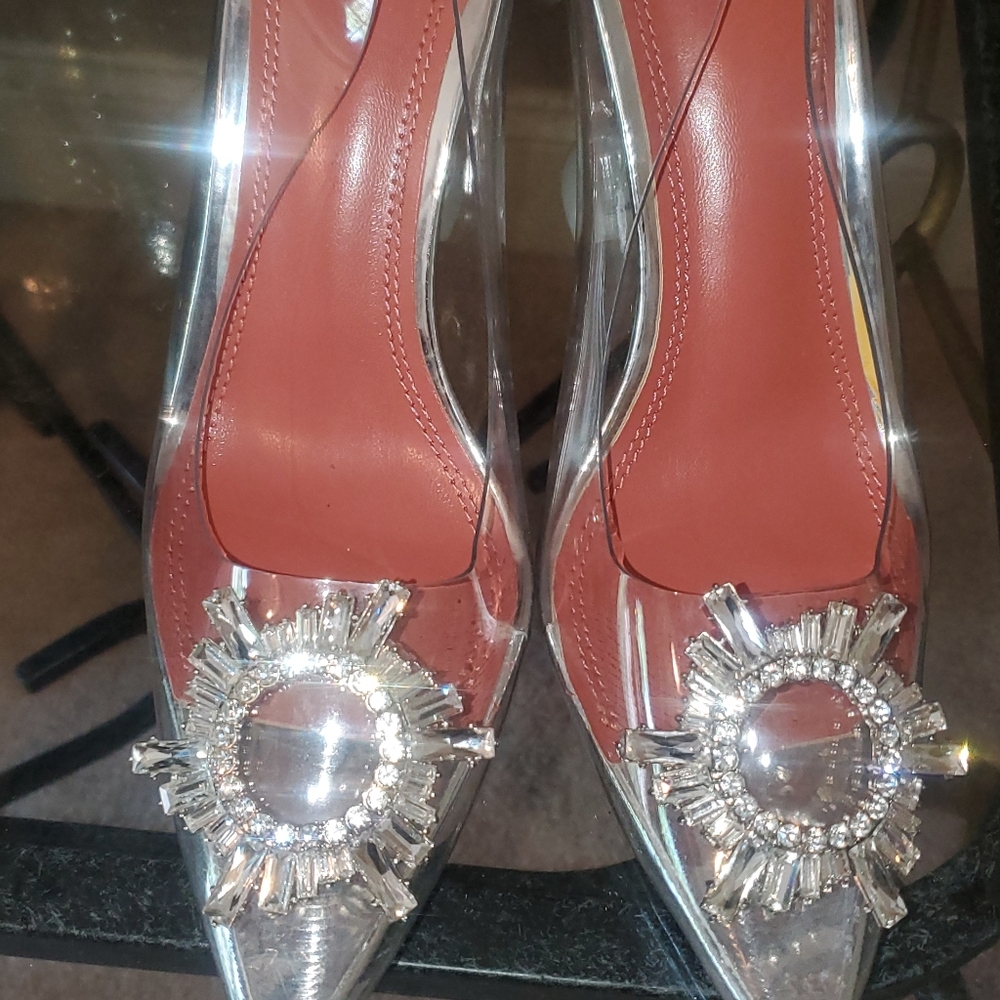 Translucent Clear Silver Shoes - image 4